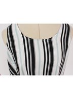 Top rayado corte recto sin mangas | Talla M