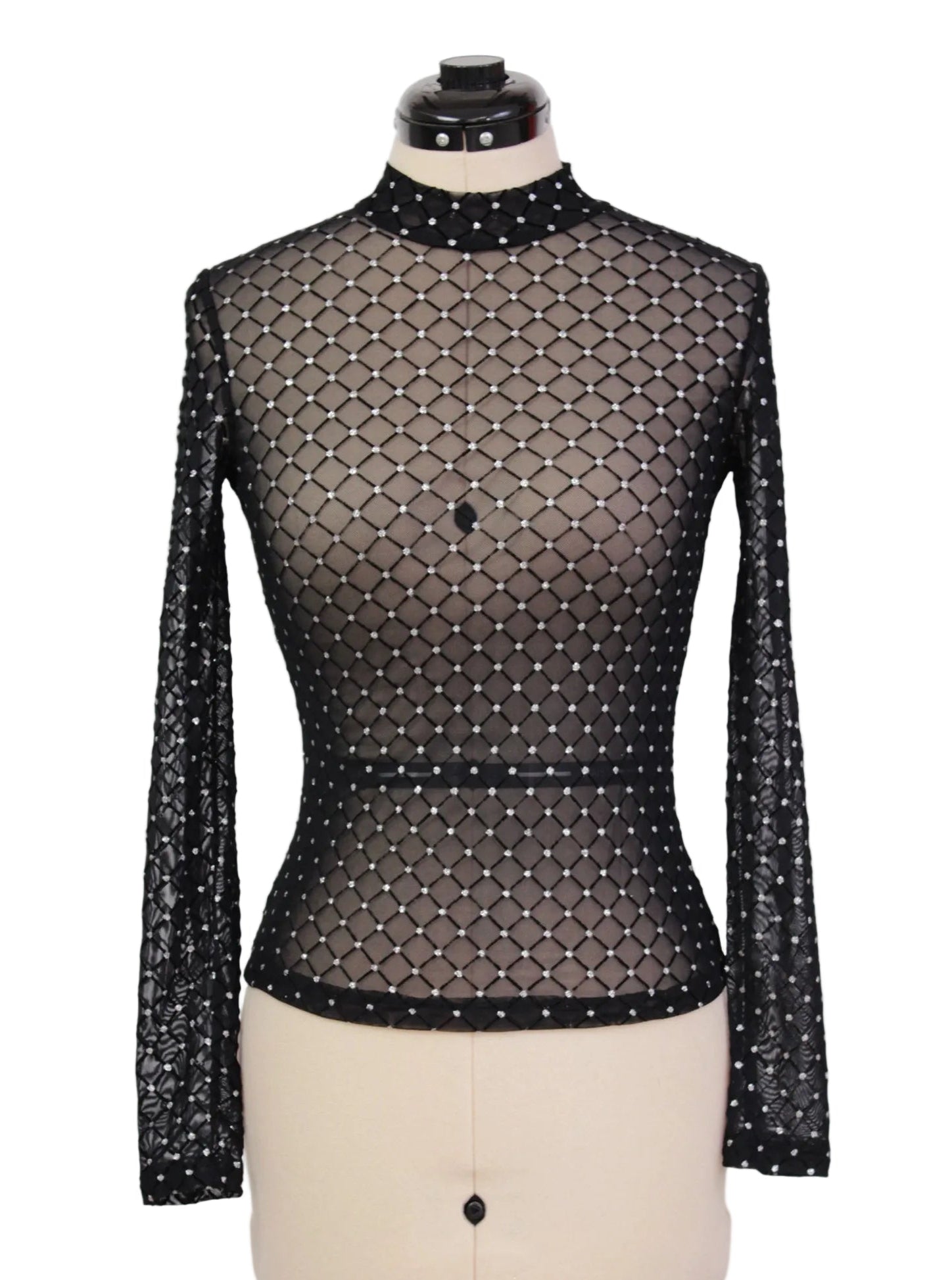 Blusa translúcida de manga larga | Talla S