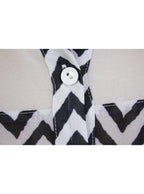 Blusa con estampado zigzag y botones frontales | Talla S