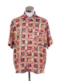 Camisa guayabera estampada ligera | Talla XL