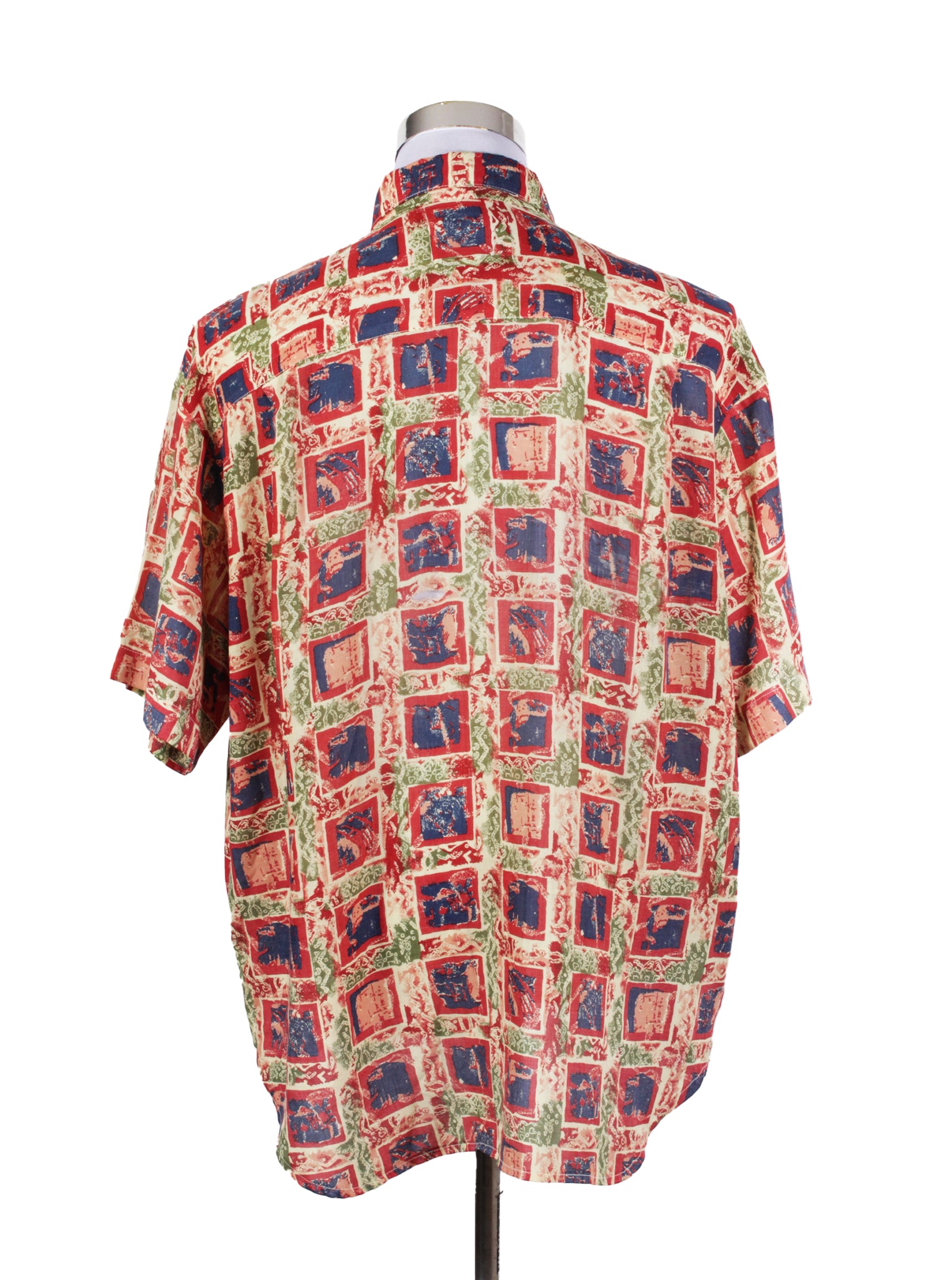 Camisa guayabera estampada ligera | Talla XL