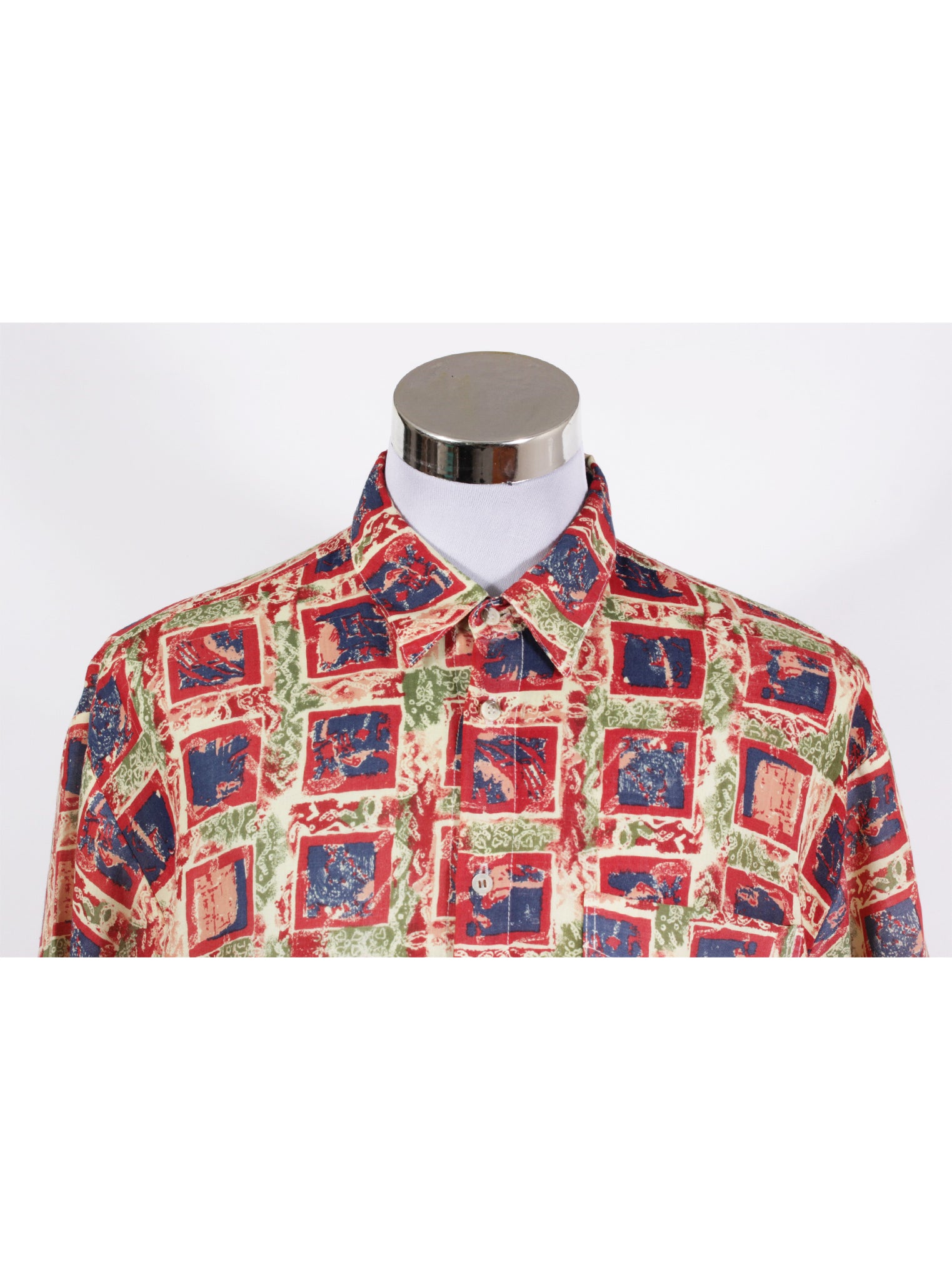 Camisa guayabera estampada ligera | Talla XL