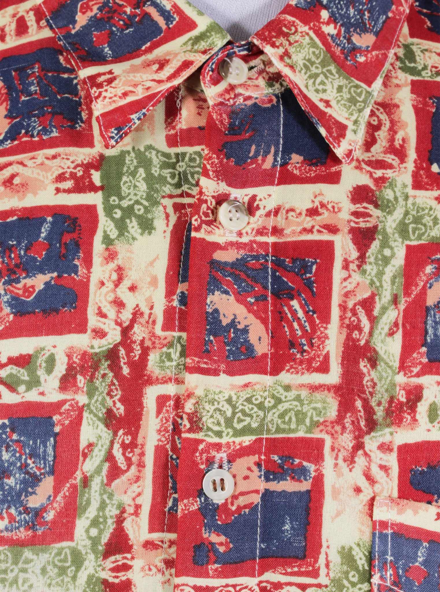 Camisa guayabera estampada ligera | Talla XL