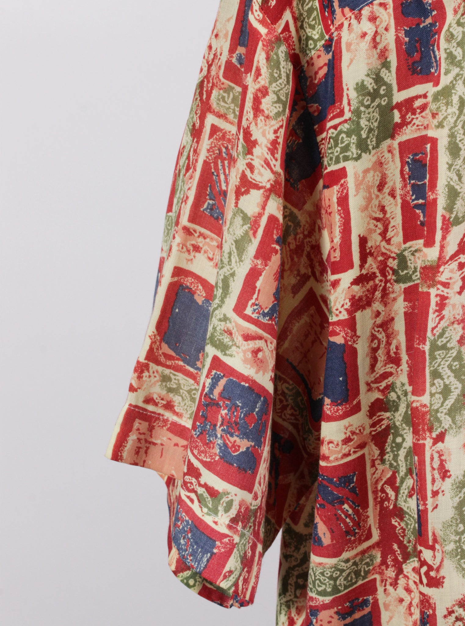 Camisa guayabera estampada ligera | Talla XL