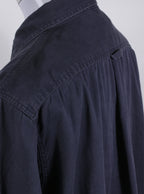 Camisa algodón azul marino clásica | Talla L