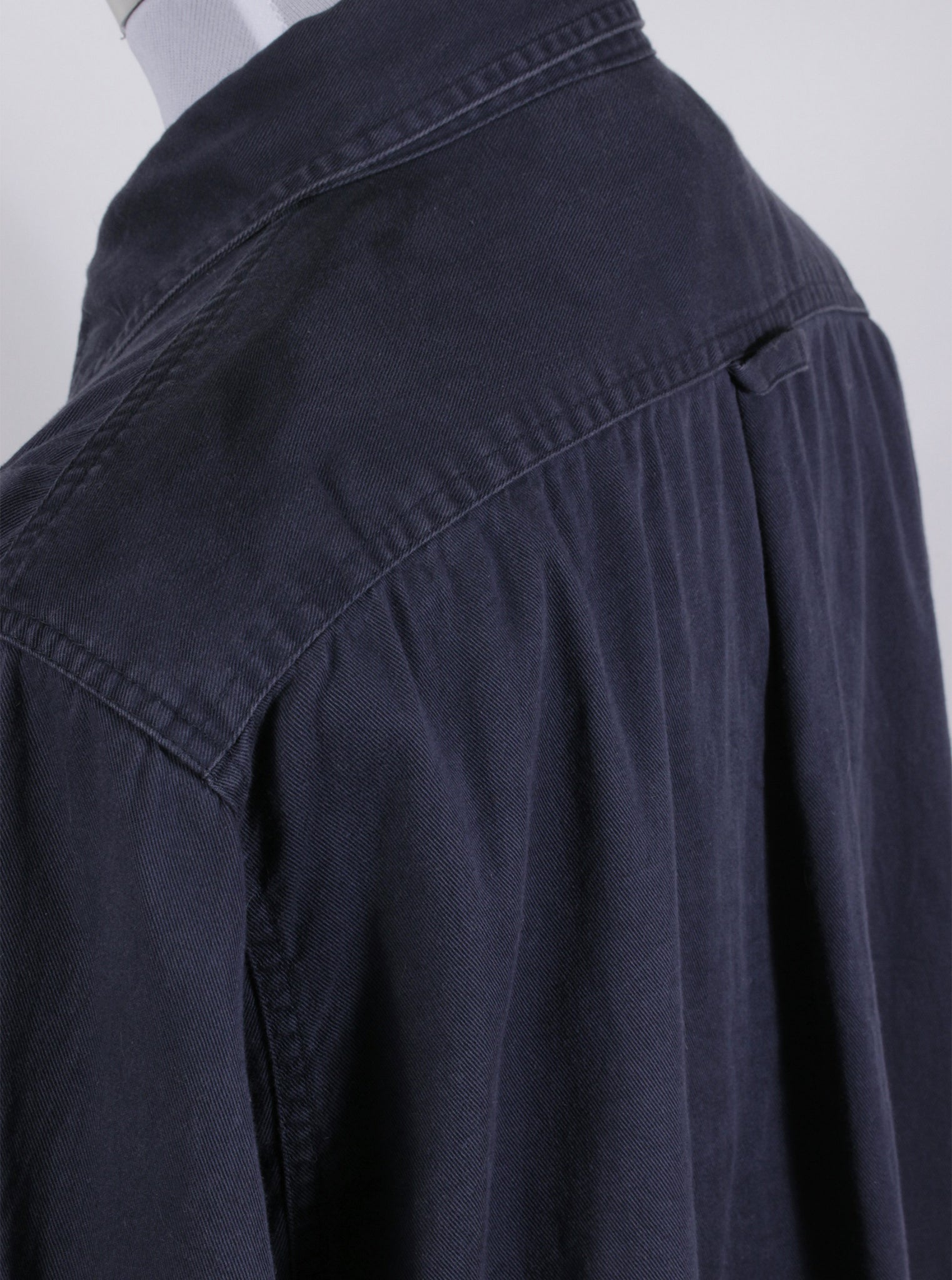 Camisa algodón azul marino clásica | Talla L