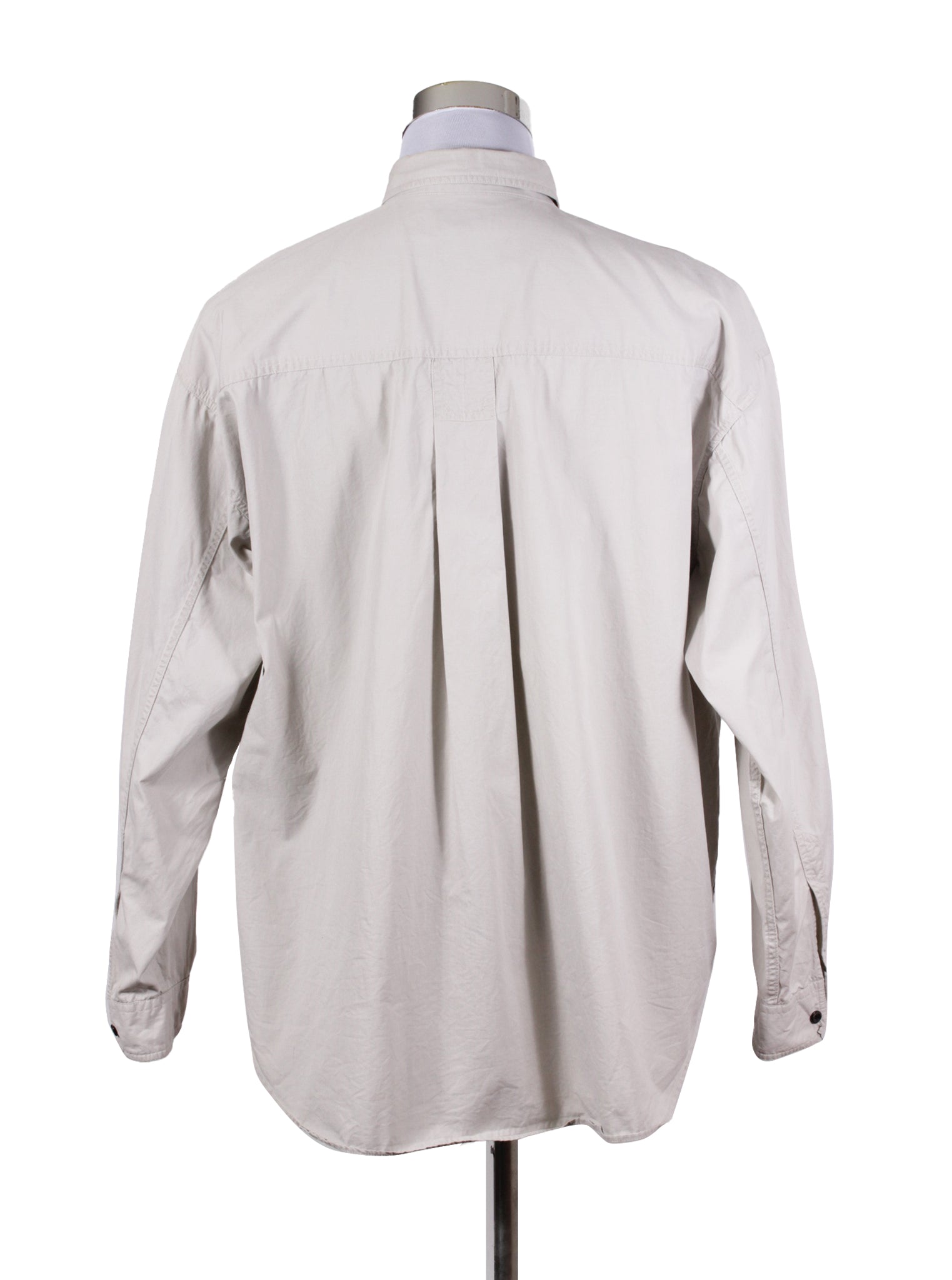 Camisa gruesa gris estructurada | Talla L