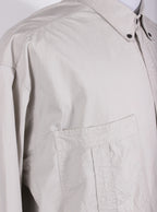 Camisa gruesa gris estructurada | Talla L