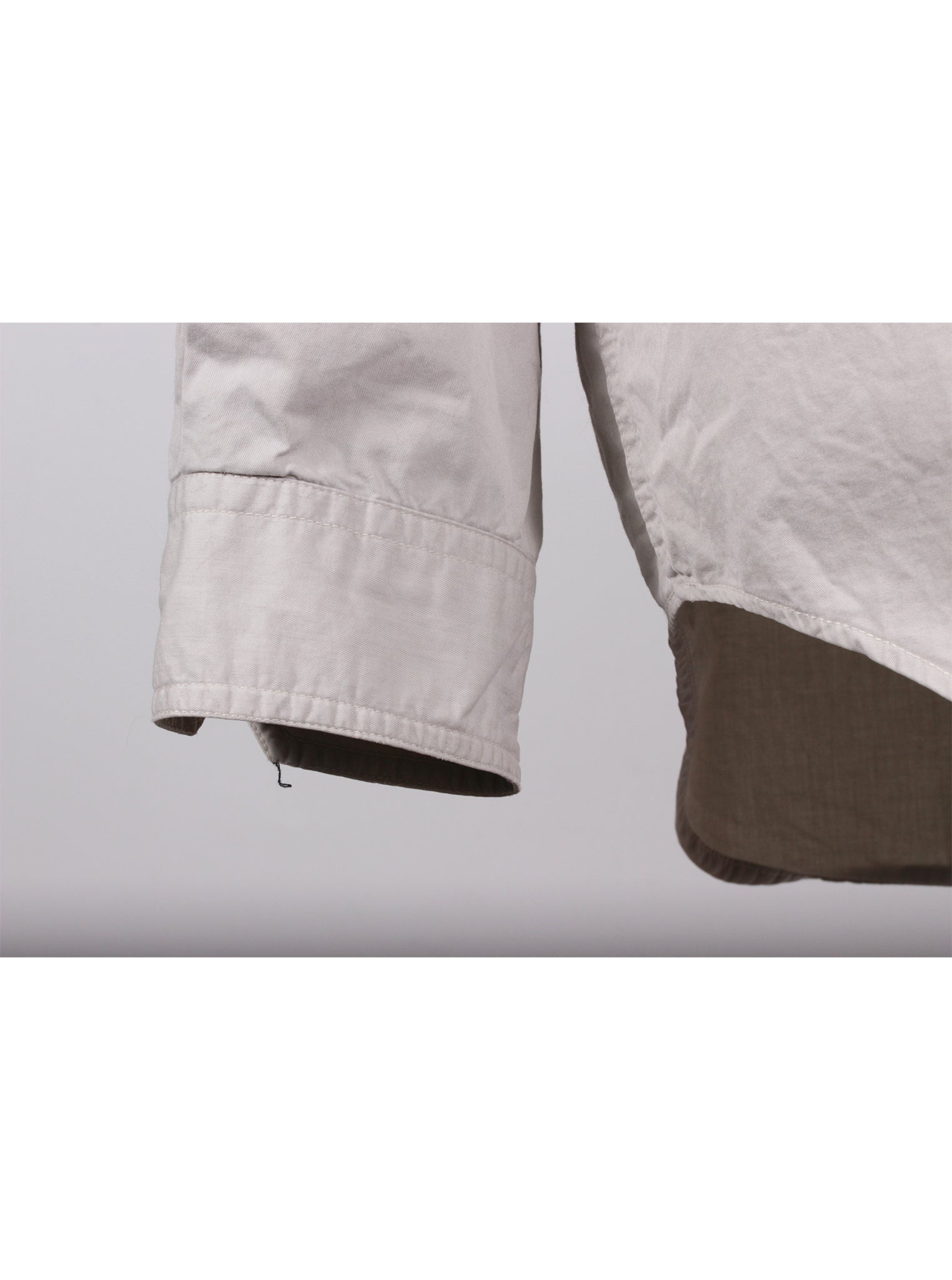 Camisa gruesa gris estructurada | Talla L