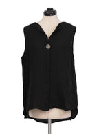 Blusa sin mangas con botón | Talla L