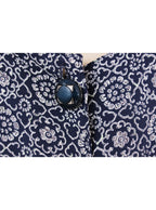 Blusa estampado geométrico botones | Talla L