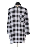 Camisa cuadros delgada liviana | Talla XS