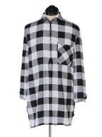 Camisa cuadros delgada liviana | Talla XS
