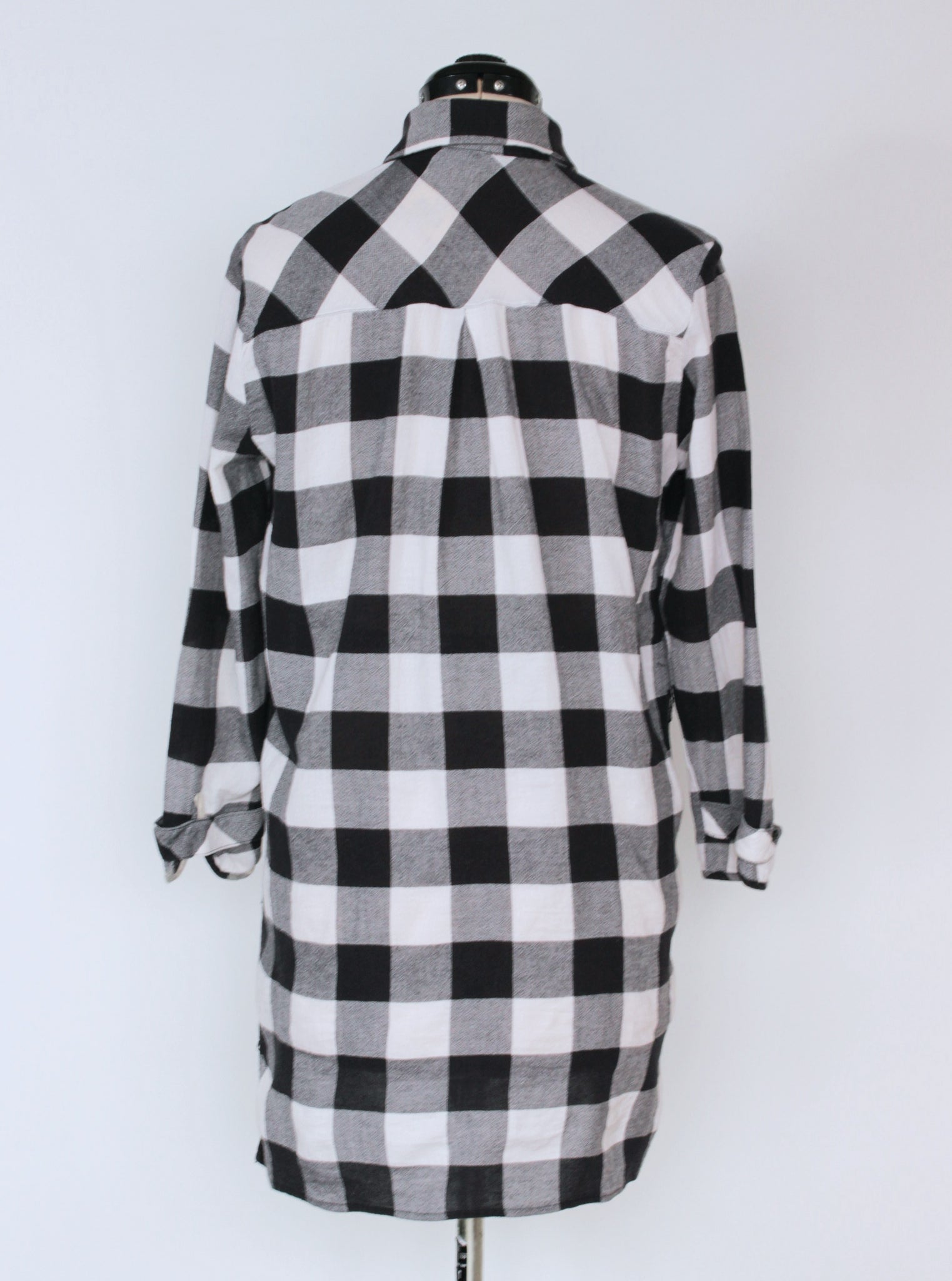 Camisa cuadros delgada liviana | Talla XS