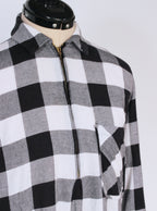 Camisa cuadros delgada liviana | Talla XS