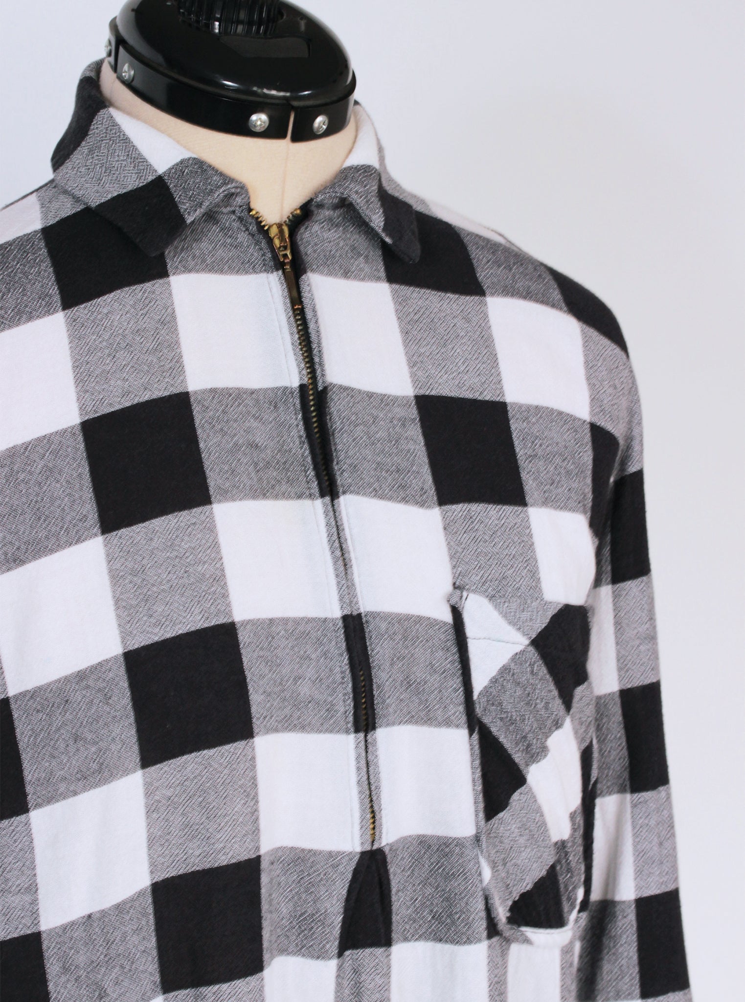Camisa cuadros delgada liviana | Talla XS