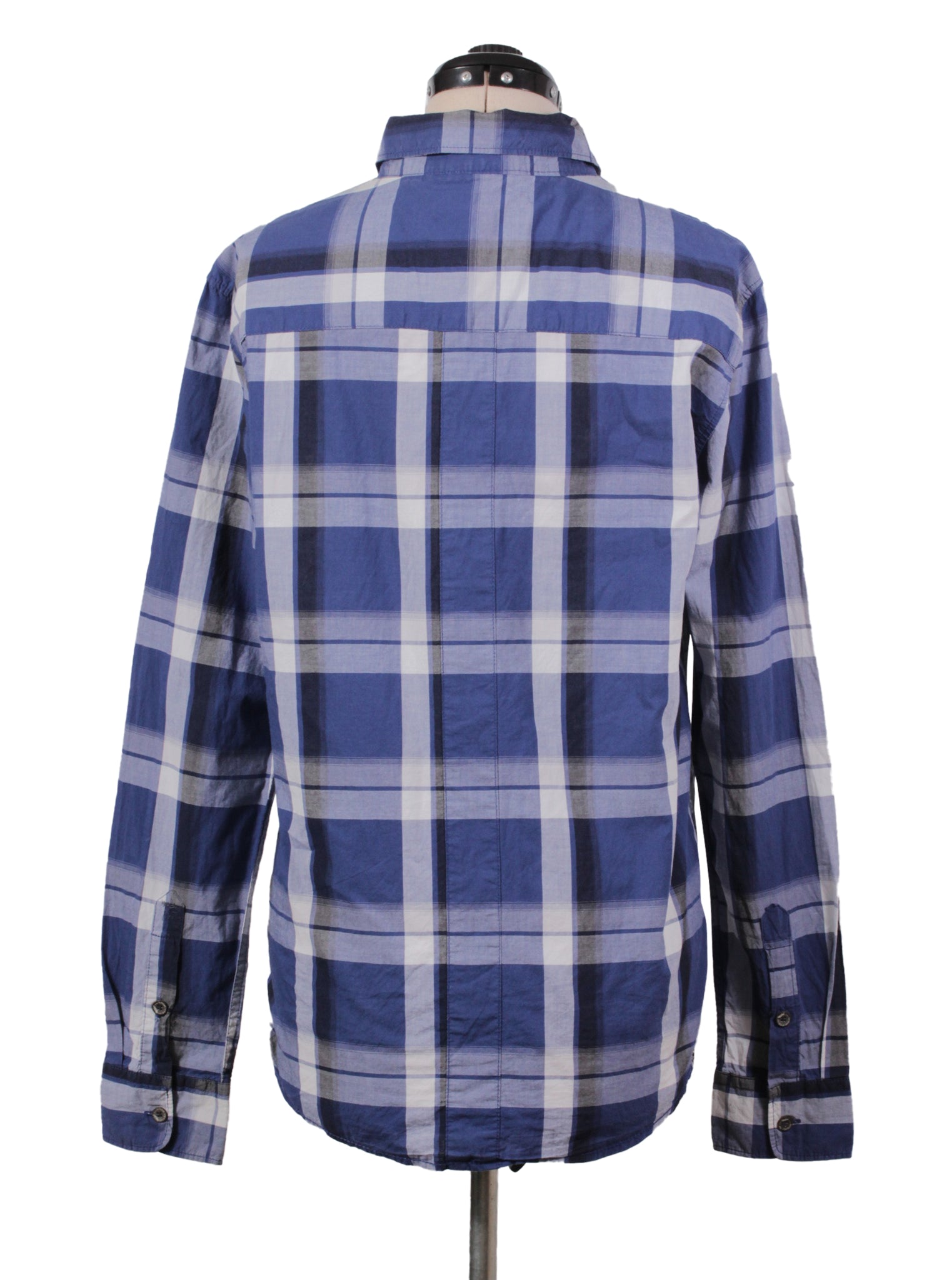Camisa cuadrillé azul liviana | Talla M
