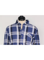 Camisa cuadrillé azul liviana | Talla M