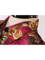Blusa estampada con botones manga larga | Talla S aprox.