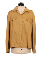 Camisa italiana beige de manga larga | Talla M