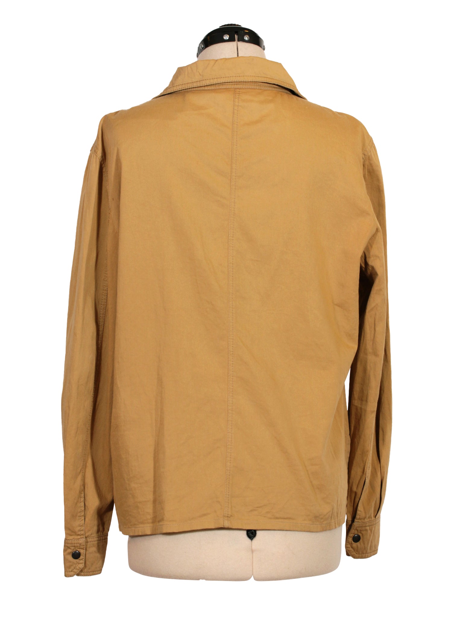 Camisa italiana beige de manga larga | Talla M
