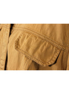 Camisa italiana beige de manga larga | Talla M