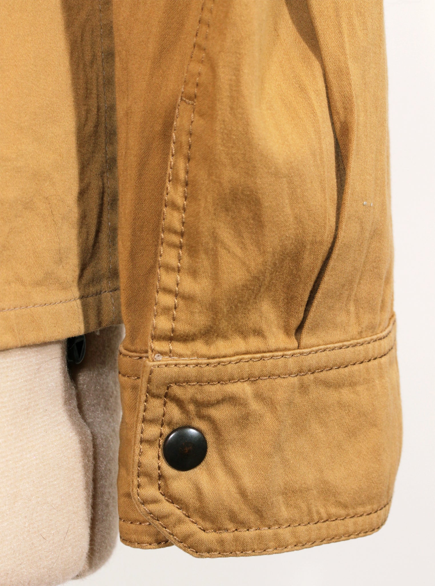 Camisa italiana beige de manga larga | Talla M