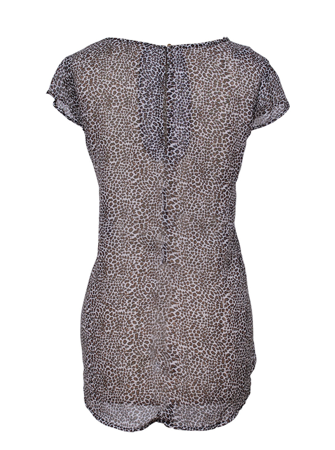 Blusa translúcida animal print | Talla M