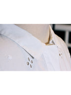 Blusa blanca calada de corte holgado | Talla S