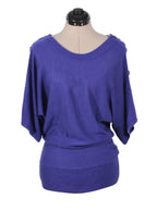Polera tejida con botones | Talla L