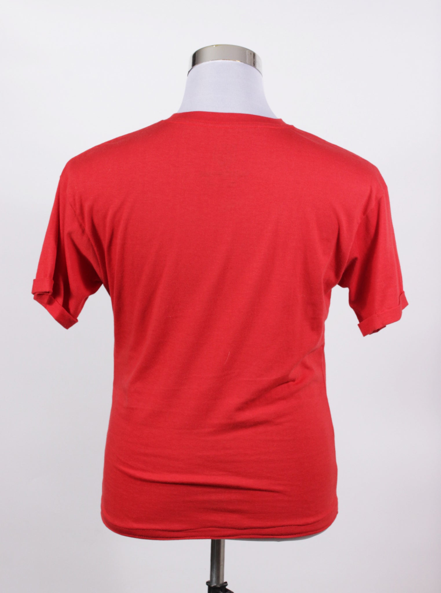 Polera roja estampado oriental | Talla M