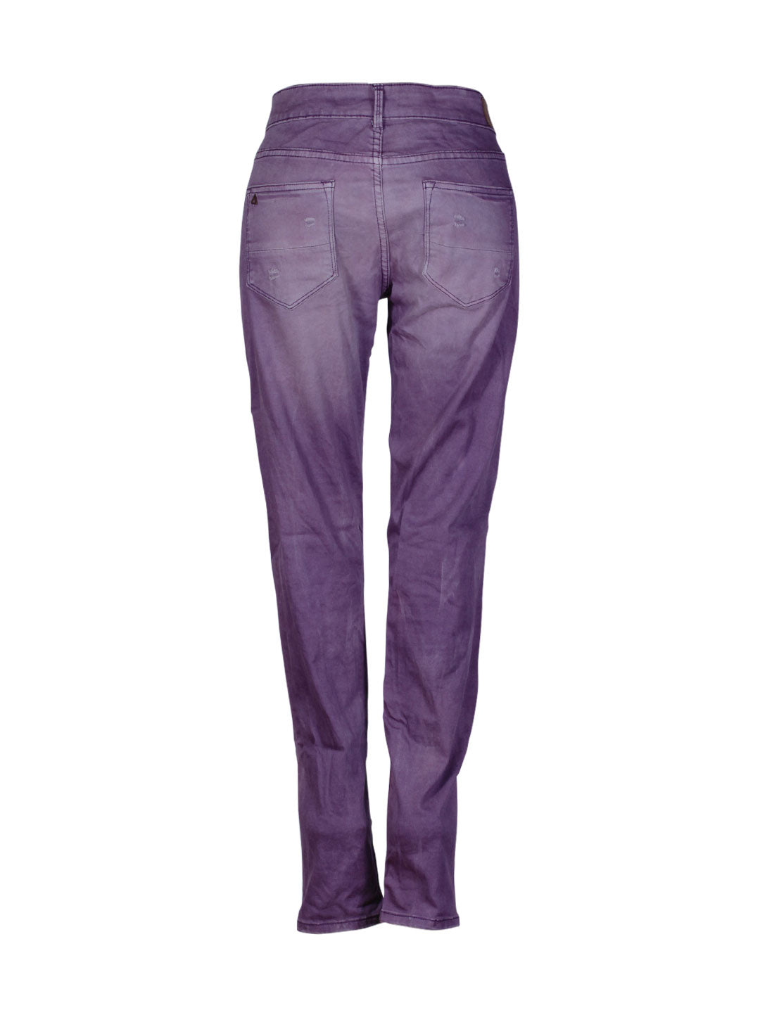 Jeans pitillo morado estilo gastado | Talla 40