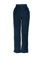 Pantalón tiro alto pana recto | Talla S