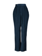 Pantalón tiro alto pinzas recto | Talla M