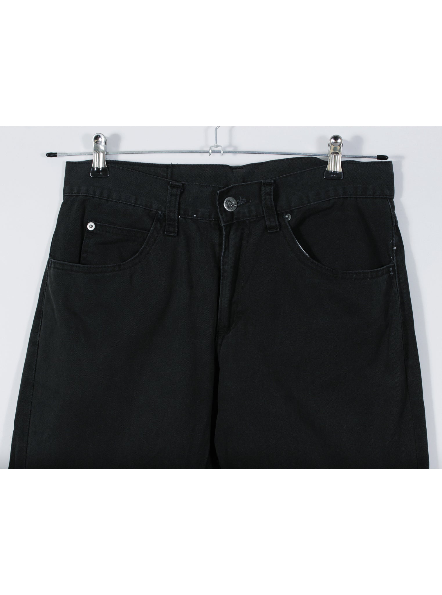 Jeans negros rectos algodón | Talla 42