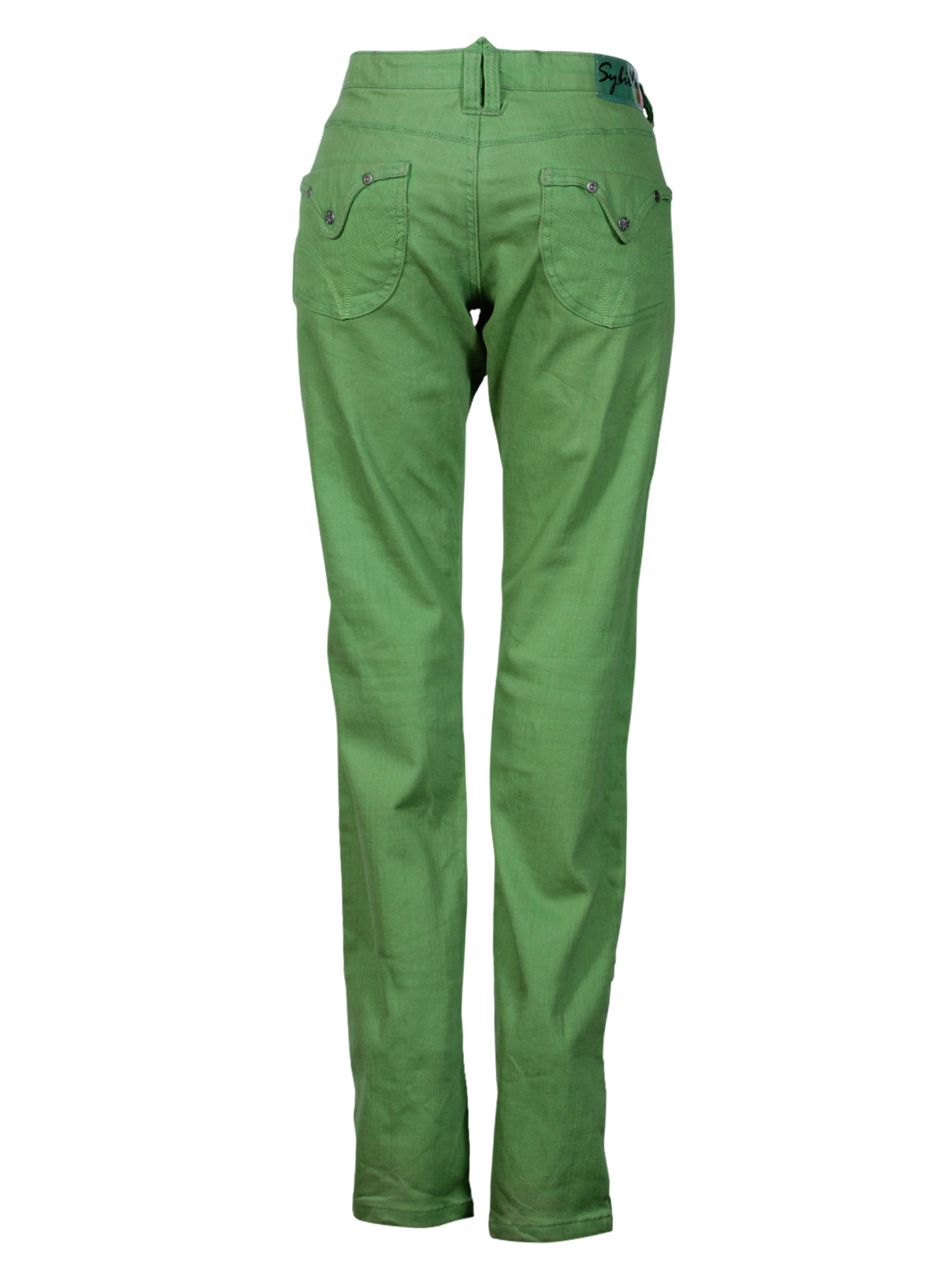 Jeans verdes skinny casual | Talla 44