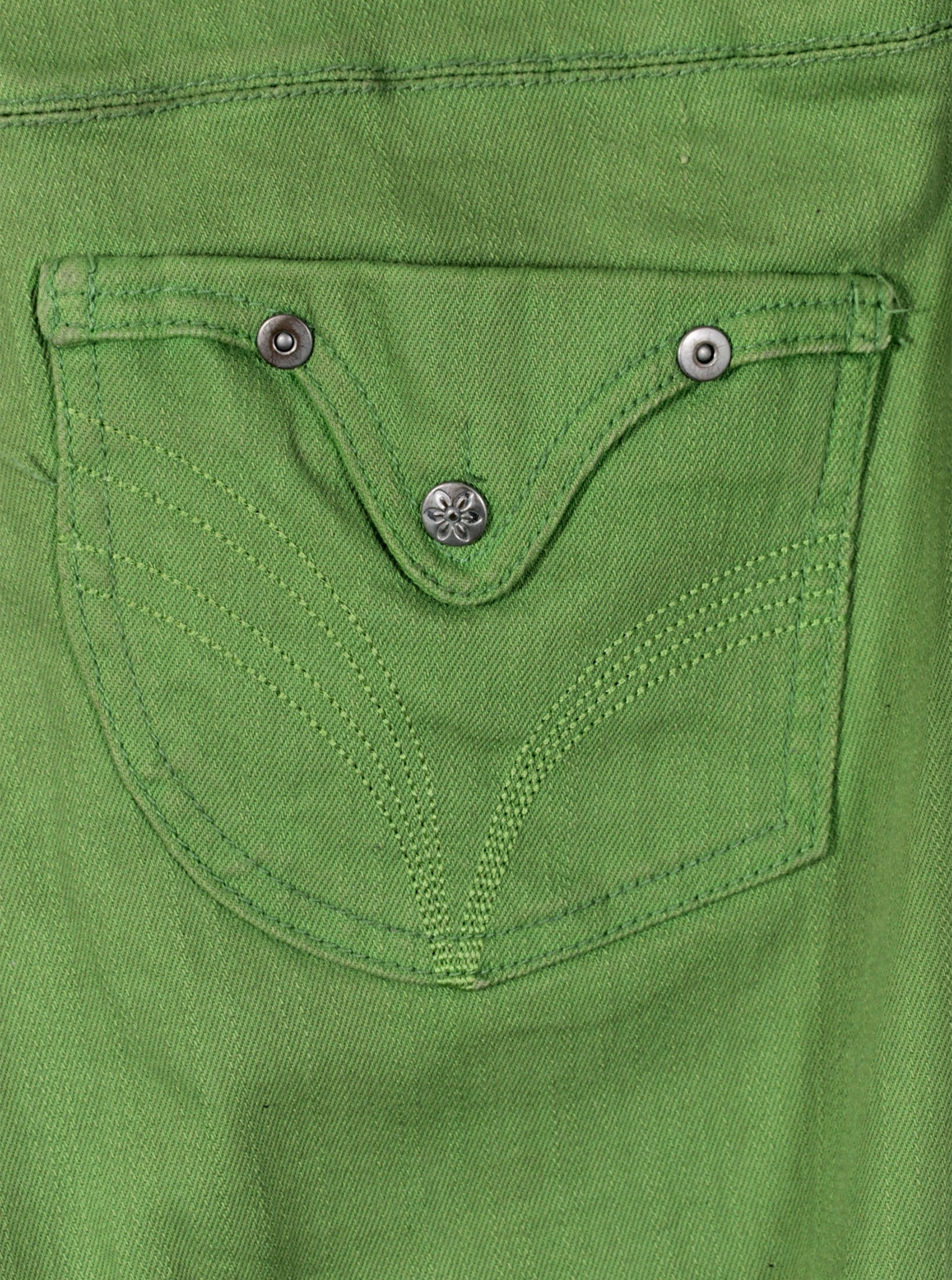 Jeans verdes skinny casual | Talla 44