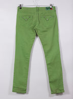 Jeans verdes skinny casual | Talla 44