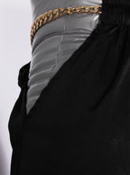 Pantalón fluido cintura ajustable | Talla S