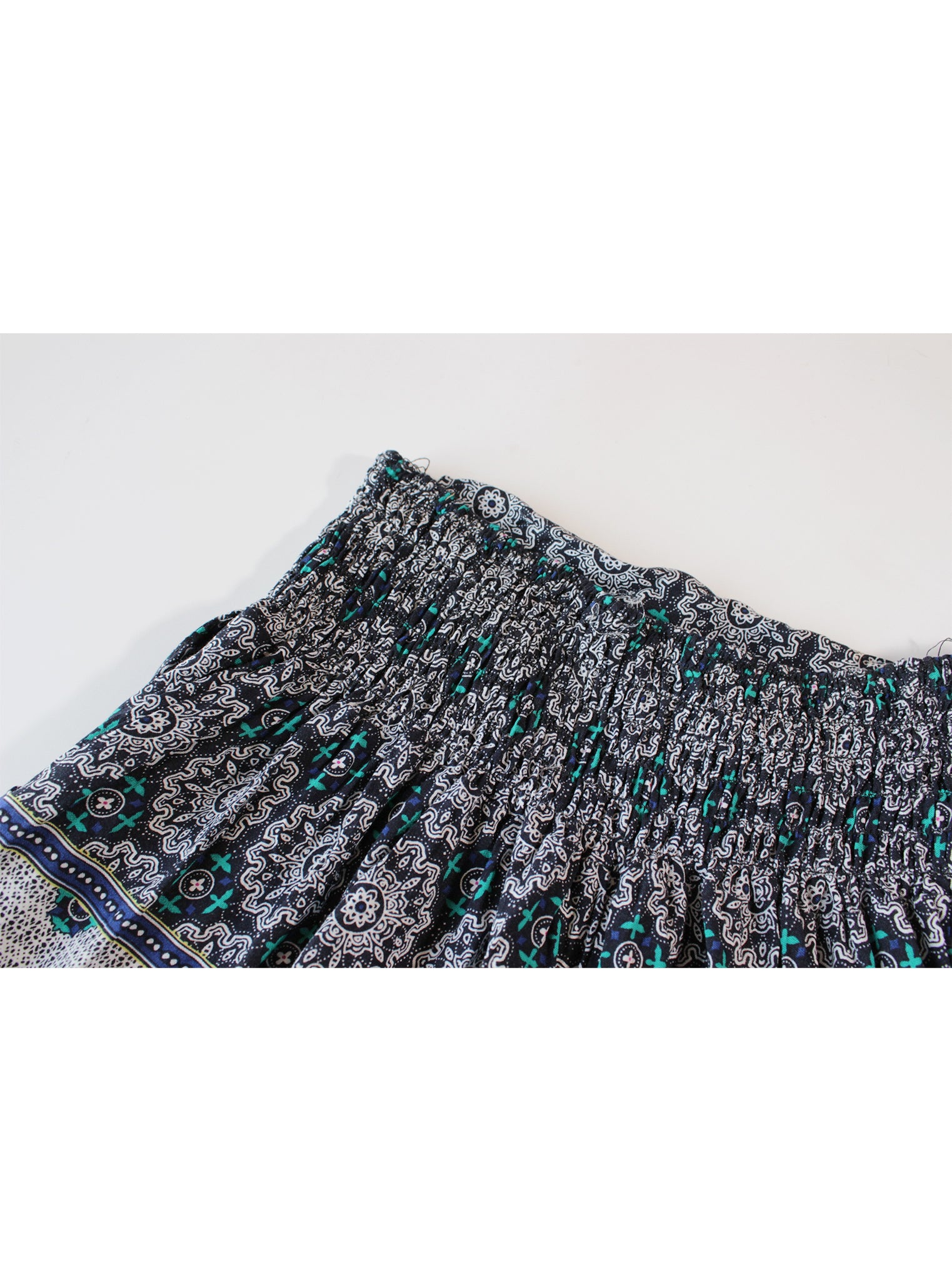 Short estampado pretina fruncida detalle encaje | Talla S