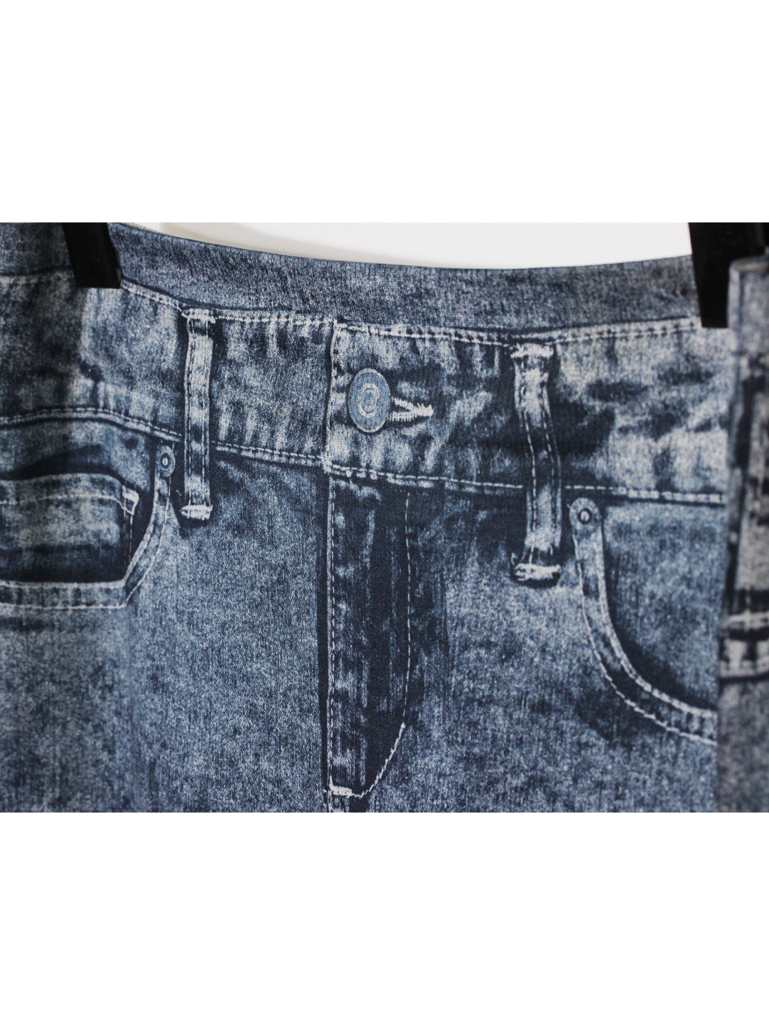 Leggins gris lavado skinny tiro medio textura desgastada | Talla S