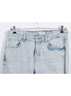 Pantalón denim claro desgaste ligero clásico urbano | Talla 44