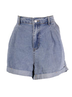 Short denim tiro alto doblez | Talla 3XL