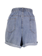 Short denim tiro alto doblez | Talla 3XL