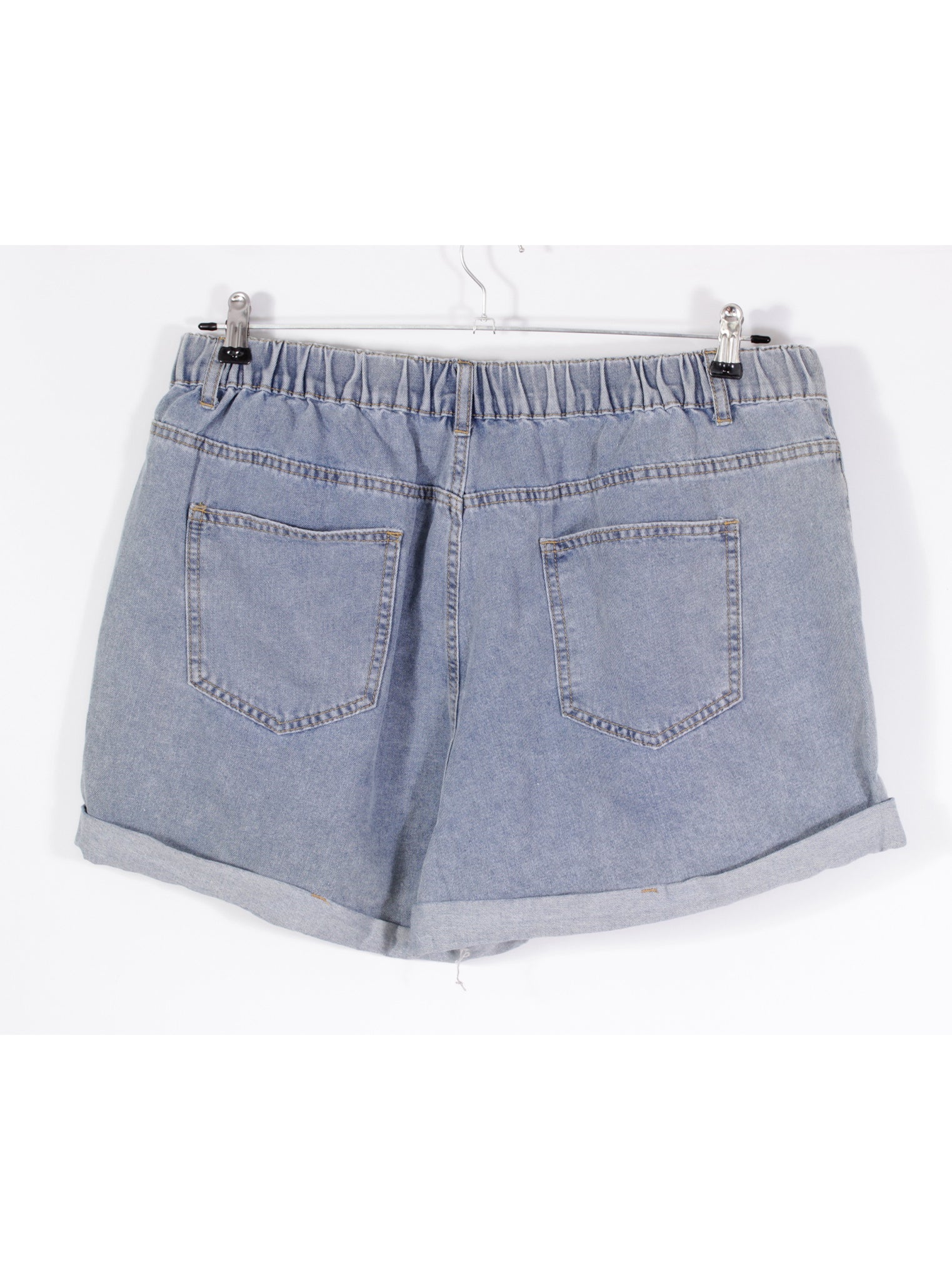 Short denim tiro alto doblez | Talla 3XL