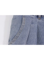 Short denim tiro alto doblez | Talla 3XL