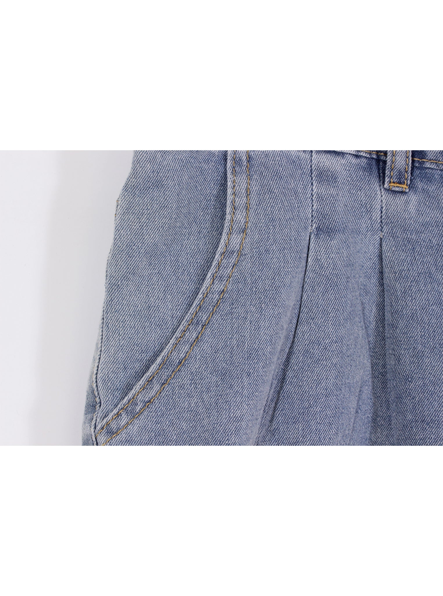 Short denim tiro alto doblez | Talla 3XL