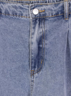 Short denim tiro alto doblez | Talla 3XL