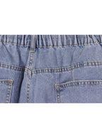 Short denim tiro alto doblez | Talla 3XL