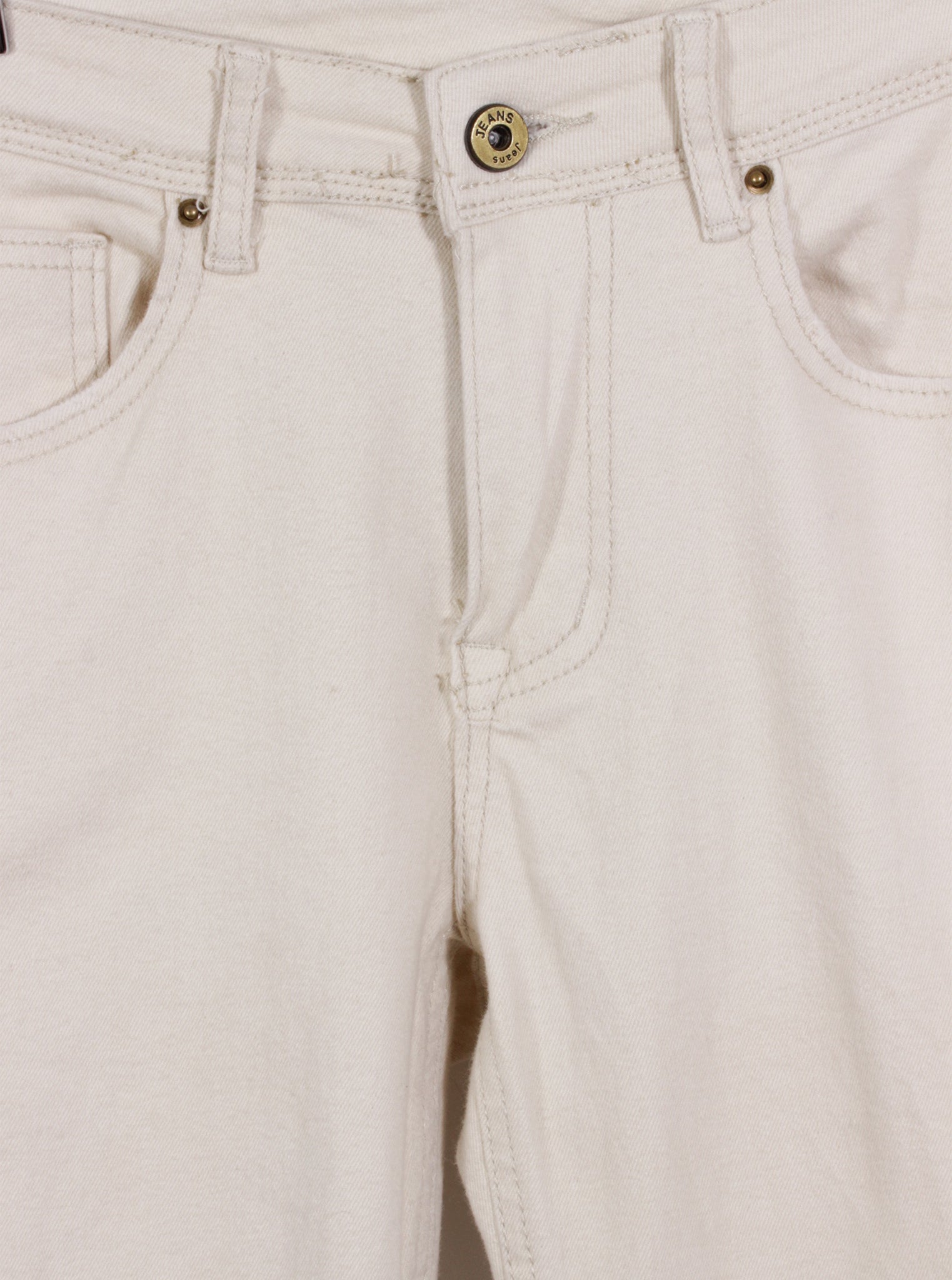 Jeans blanco skinny elasticado | Talla S